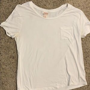 White pocket tee